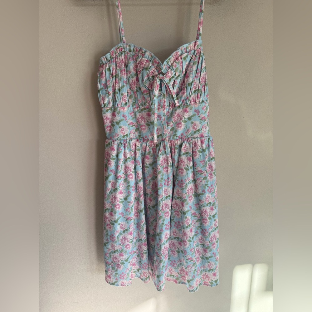 Floral Strapless Dress small‎